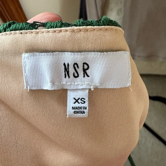 NSR Green Lace Dress - Picture 2 of 4